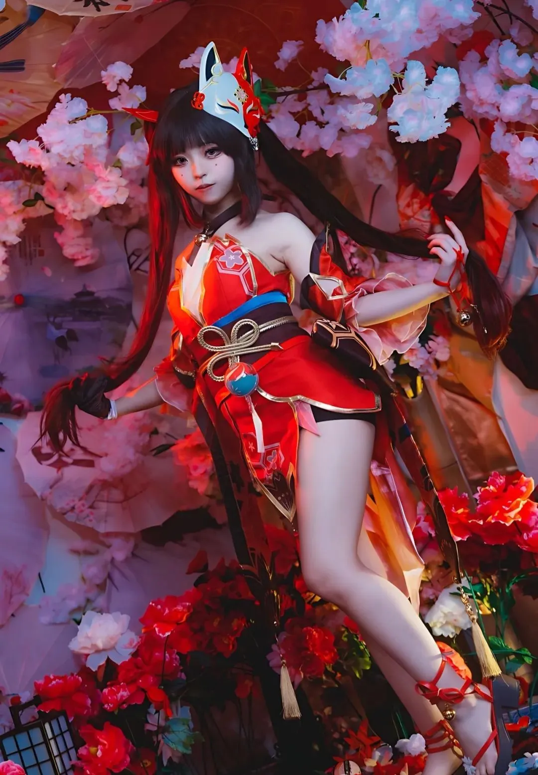 【花火cos】崩坏星穹铁道花火的花海和风写真 - 第 2 张