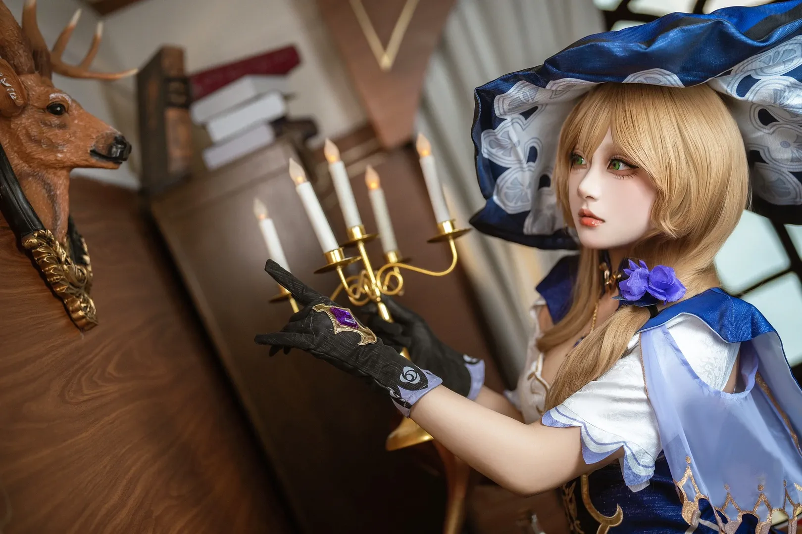 【丽莎cos】原神里优雅慵懒的魔法师，药剂调配日常 - 第 3 张