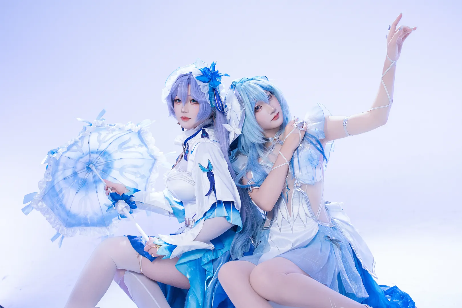 【守岸人cos】鸣潮的蓝白双人组，分享这套坎特蕾拉客片心得 - 第 2 张