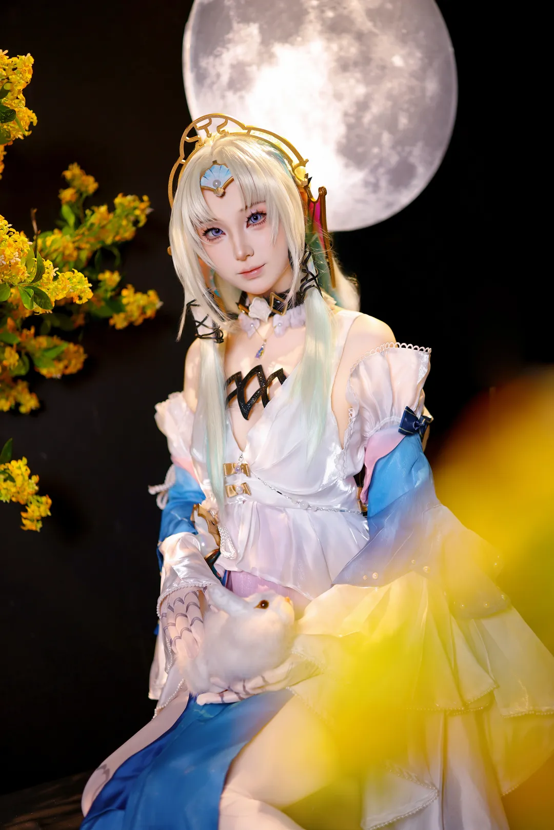 【真珠cos】崩坏星穹铁道，手持法杖的白丝智械少女 - 第 3 张