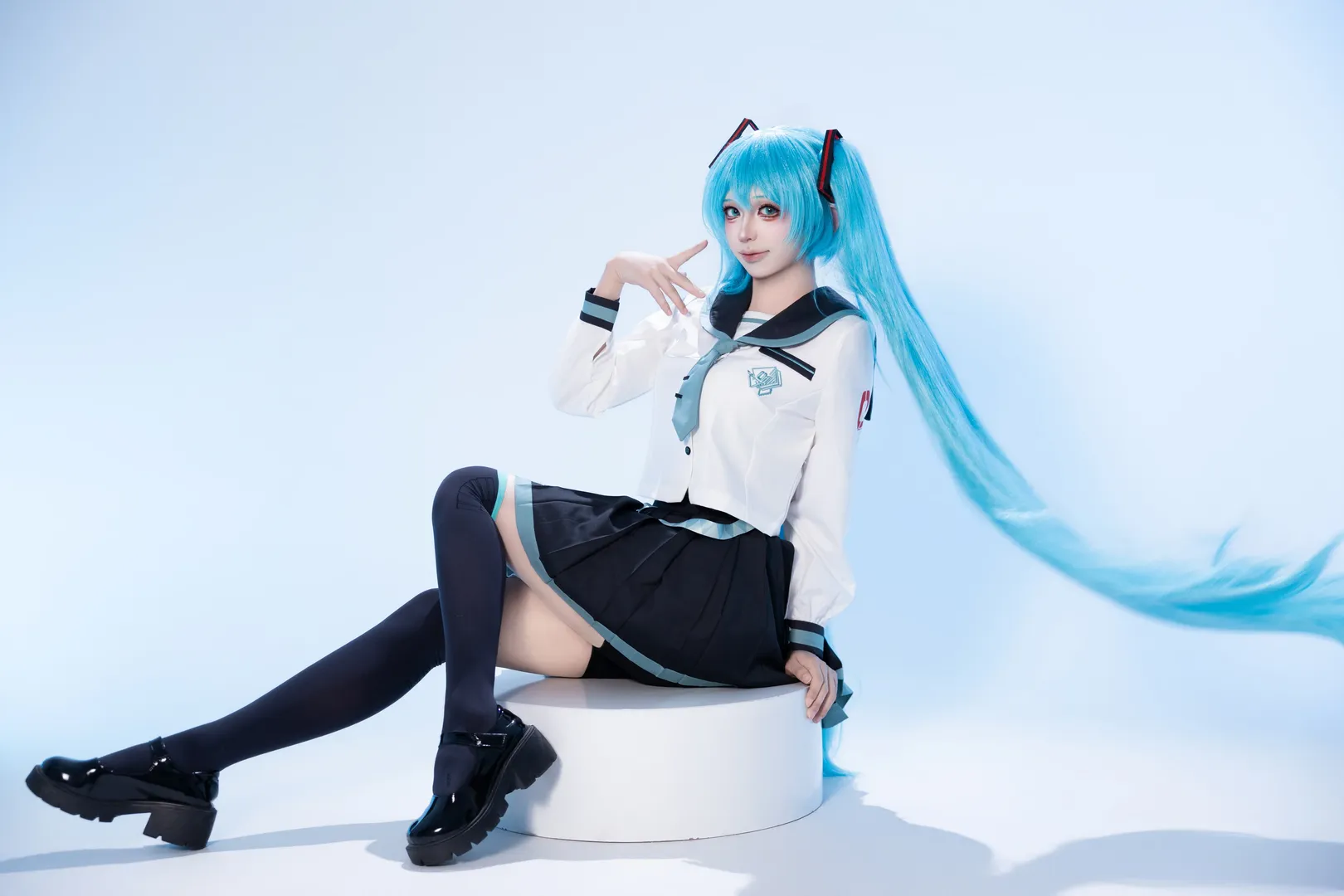 【初音未來cos】壓箱底的JK制服果然很出片 - 第 4 張