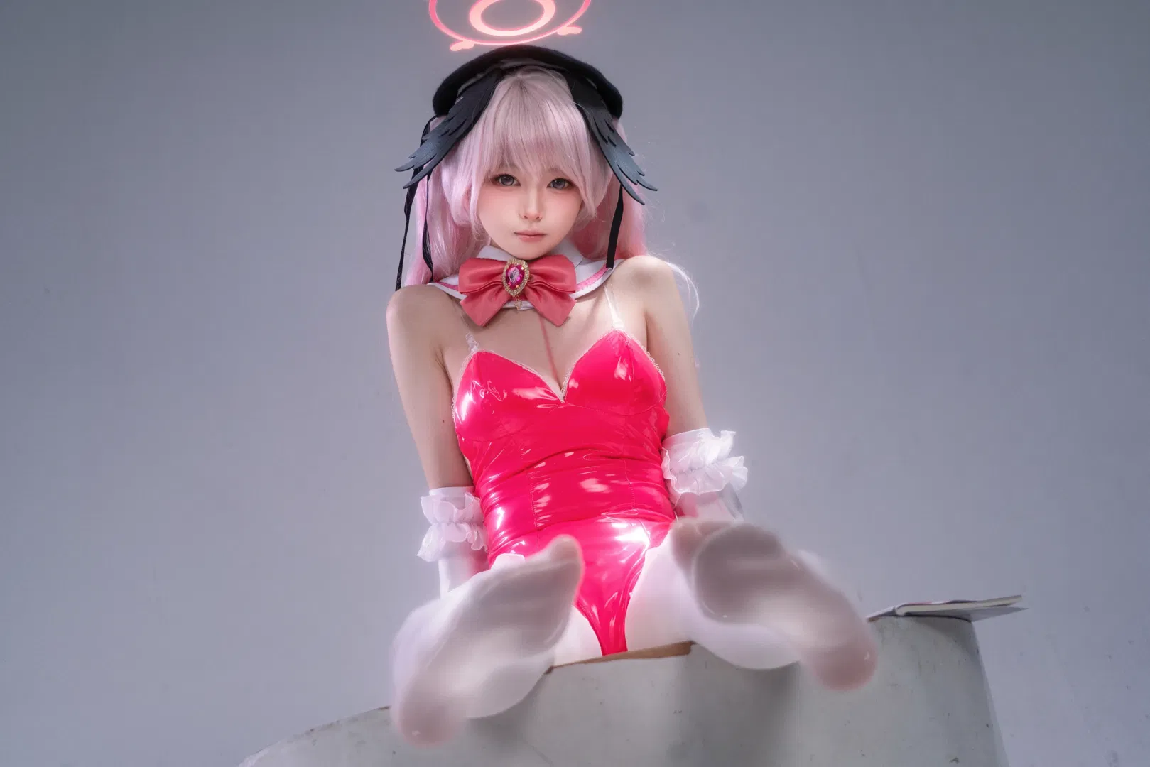 【下江小春cos】蔚蓝档案兔女郎白丝造型 - 第 4 张
