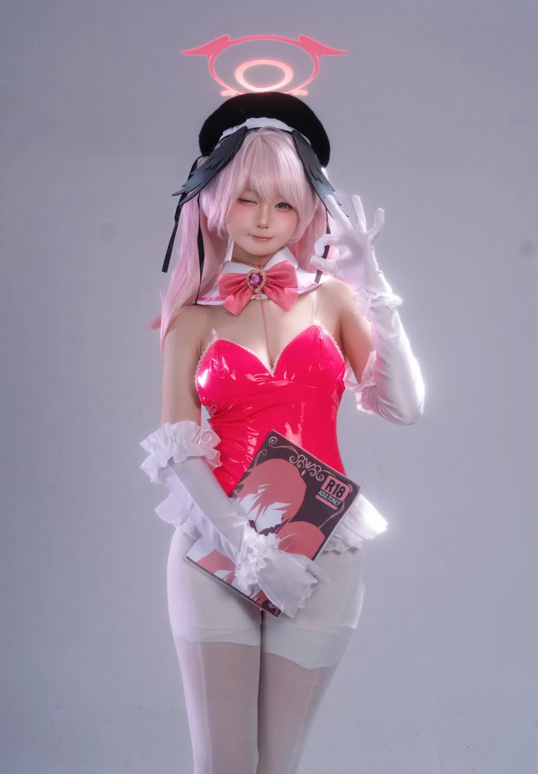 【下江小春cos】蔚蓝档案兔女郎白丝造型 - 第 5 张