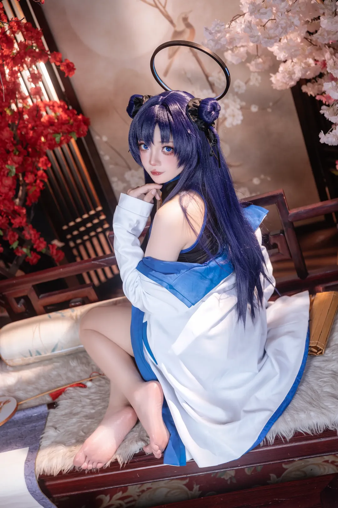 【早瀬ユウカコスプレ】ブルーアーカイブ 古風なシーンでのマンガ脚の雰囲気が最高潮 - 2 枚目