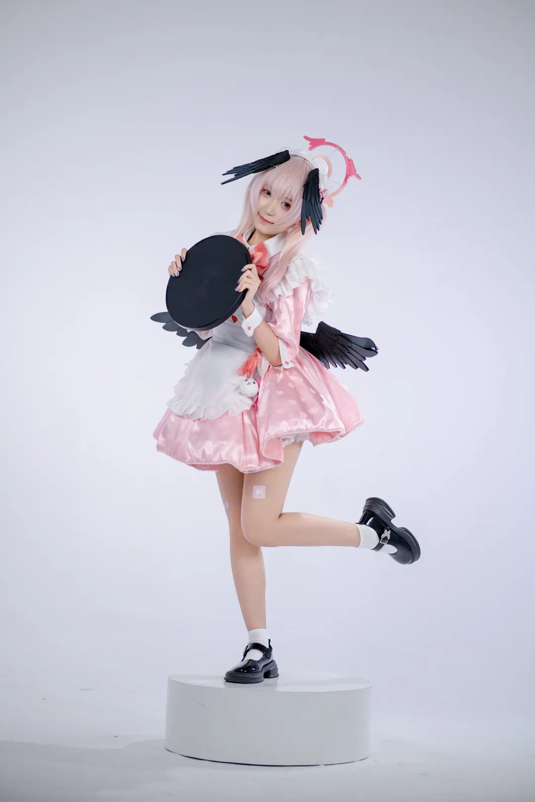 【下江小春cos】蔚蓝档案的粉色女仆日常 - 第 3 张