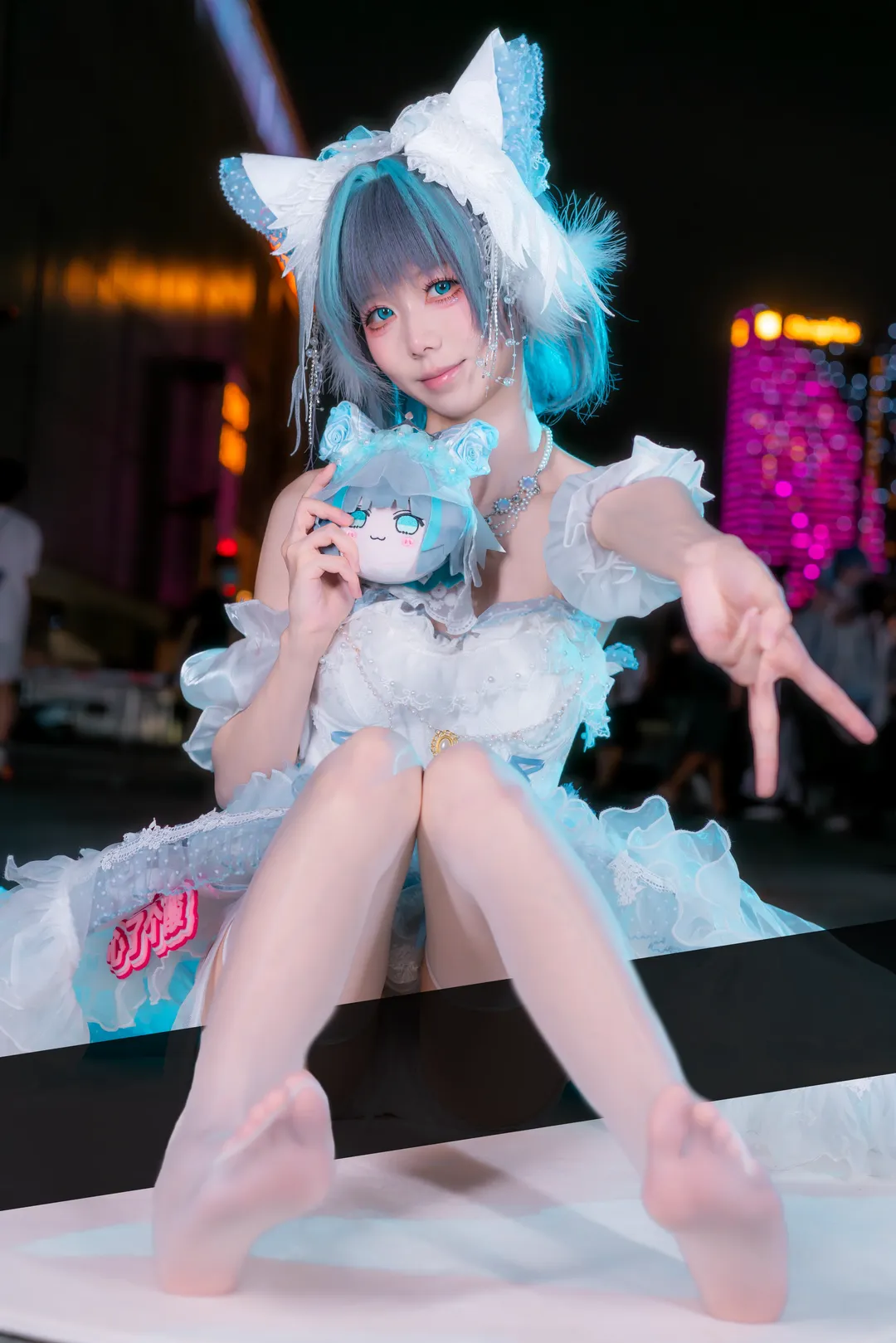 【柴郡cos】碧蓝航线里的猫猫，萤火虫漫展的重装出击 - 第 2 张