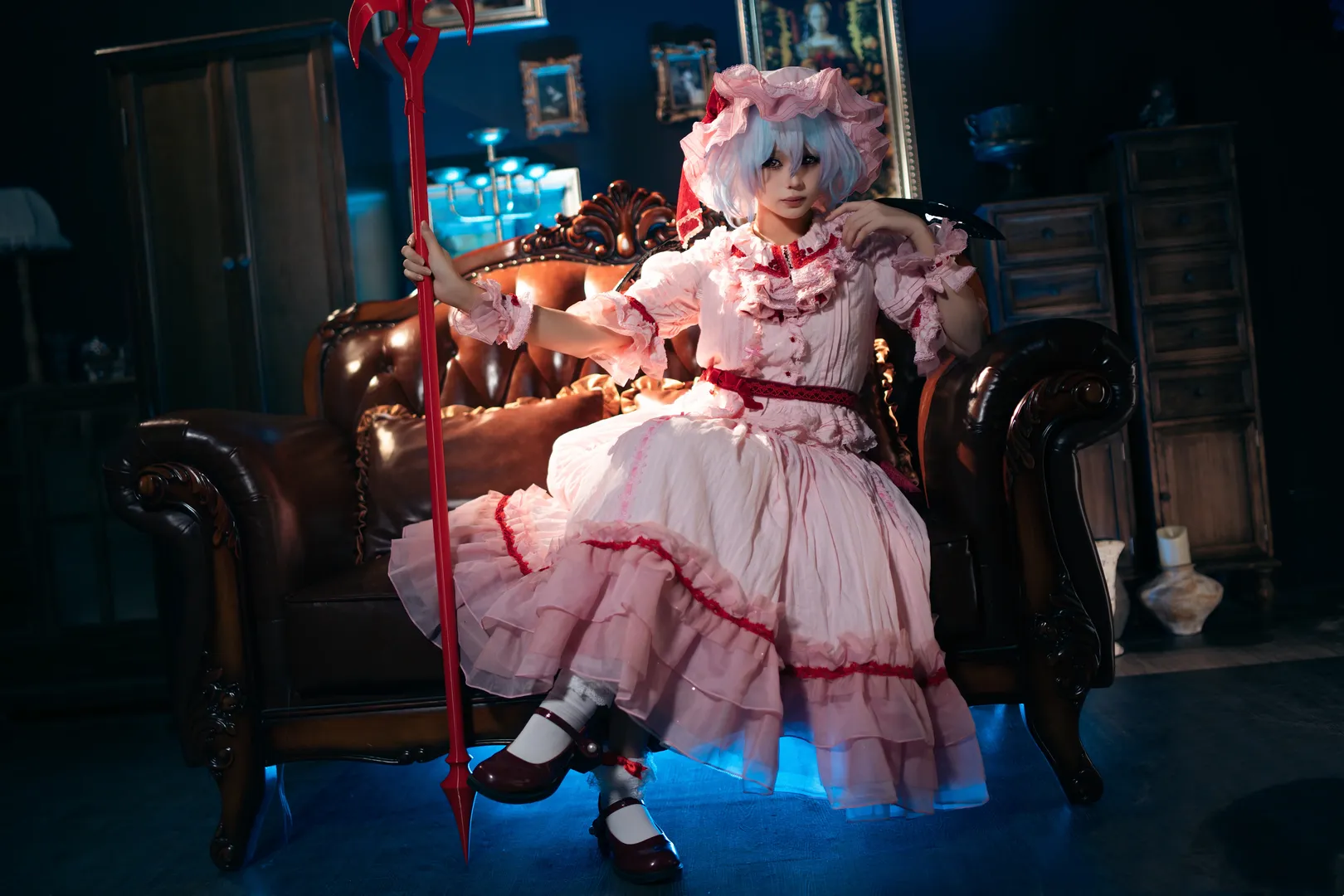 【蕾米莉亚cos】东方project暗黑哥特少女的下午茶时光 - 第 4 张