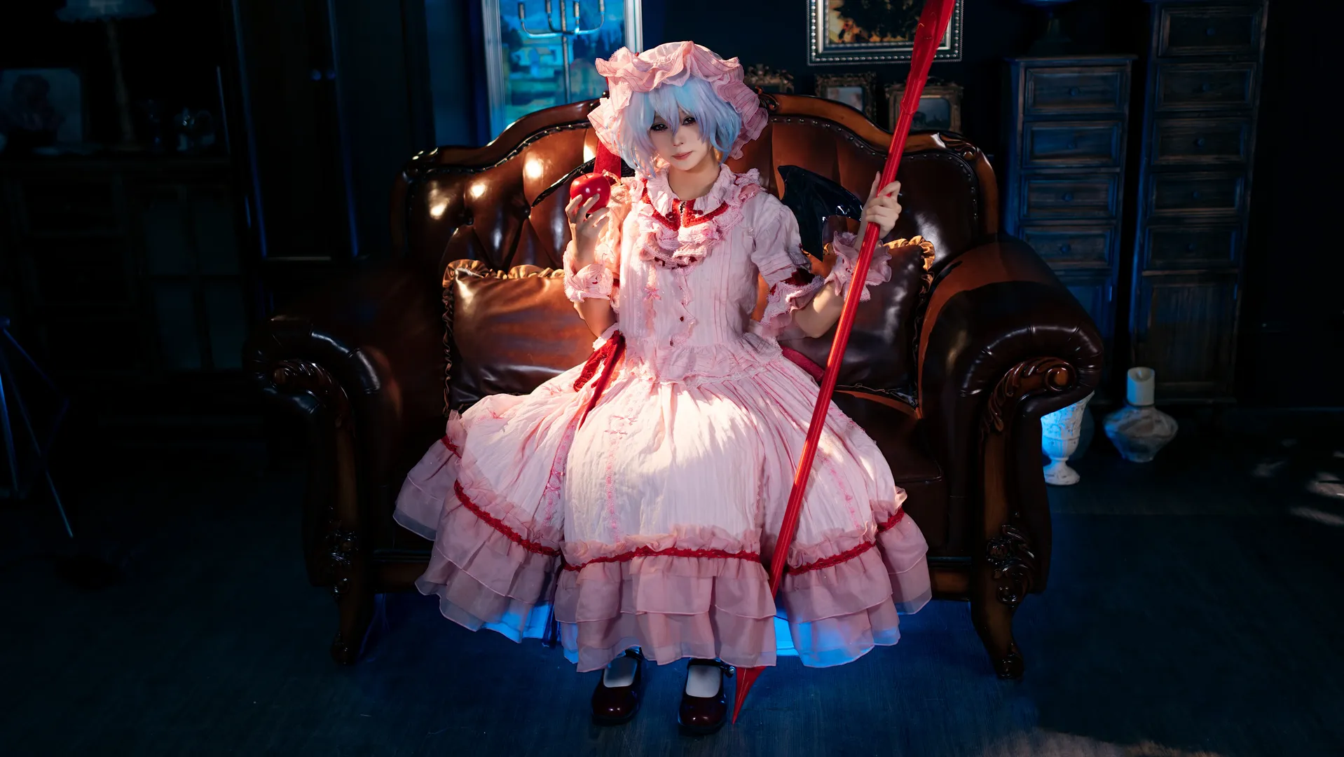 【蕾米莉亚cos】东方project暗黑哥特少女的下午茶时光 - 第 7 张