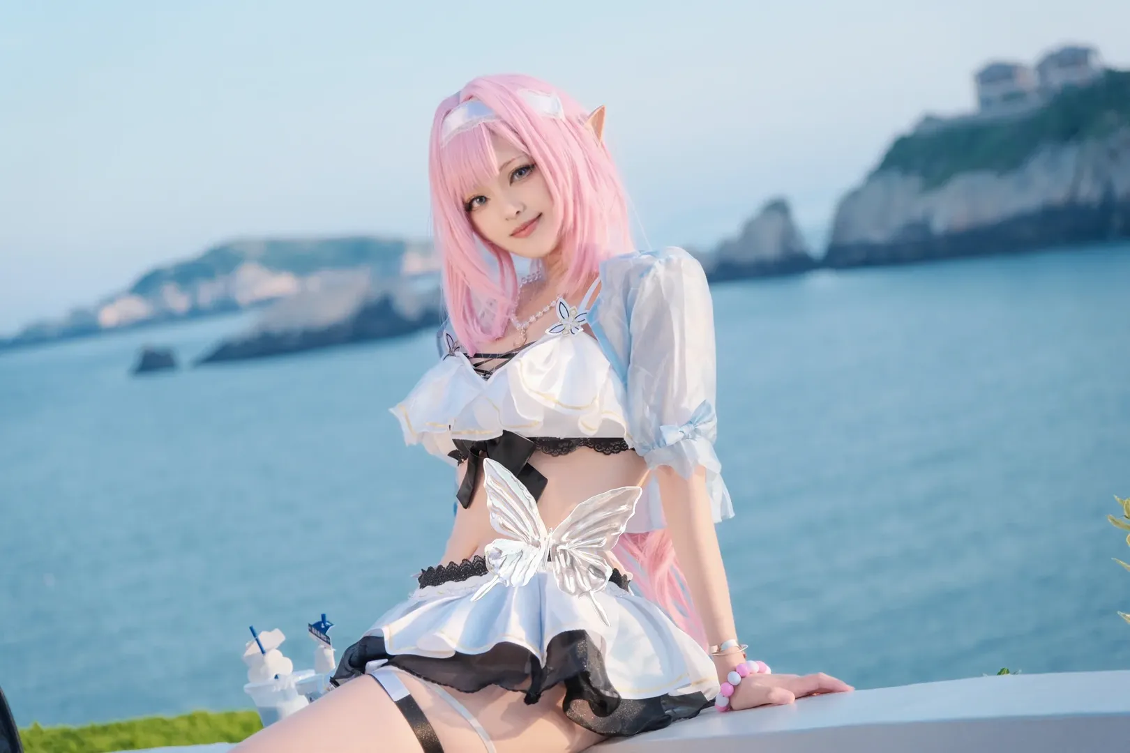【爱莉希雅cos】花鸟岛的海边，迟到的夏日清凉 - 第 4 张