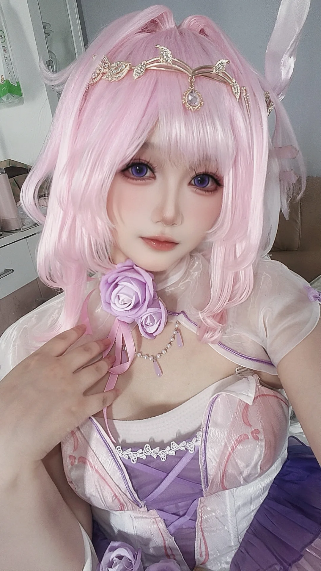 【爱莉希雅cos】爱莉希雅流光之诗穿戴太繁琐导致力竭 - 第 1 张