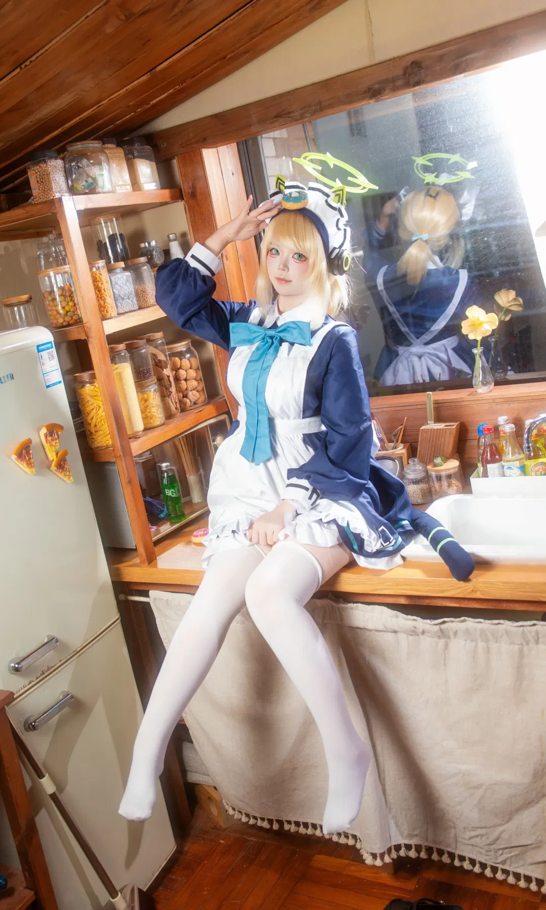 【才羽綠cos】蔚藍檔案小綠廚房女僕下廚記 - 第 2 張