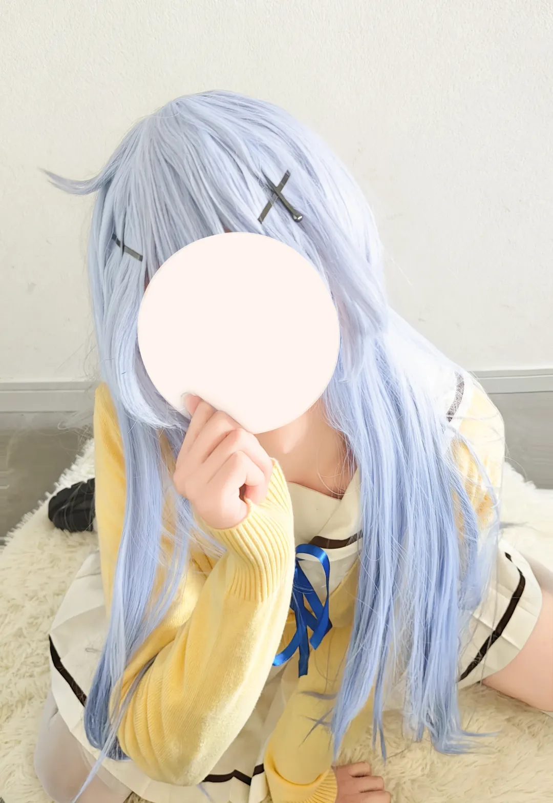 【香風智乃cos】請問您今天要來點兔子嗎經典黃藍配色日常穿搭 - 第 1 張
