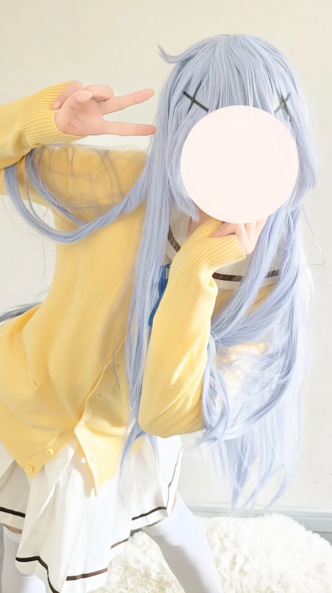 【香風智乃cos】請問您今天要來點兔子嗎經典黃藍配色日常穿搭 - 第 5 張