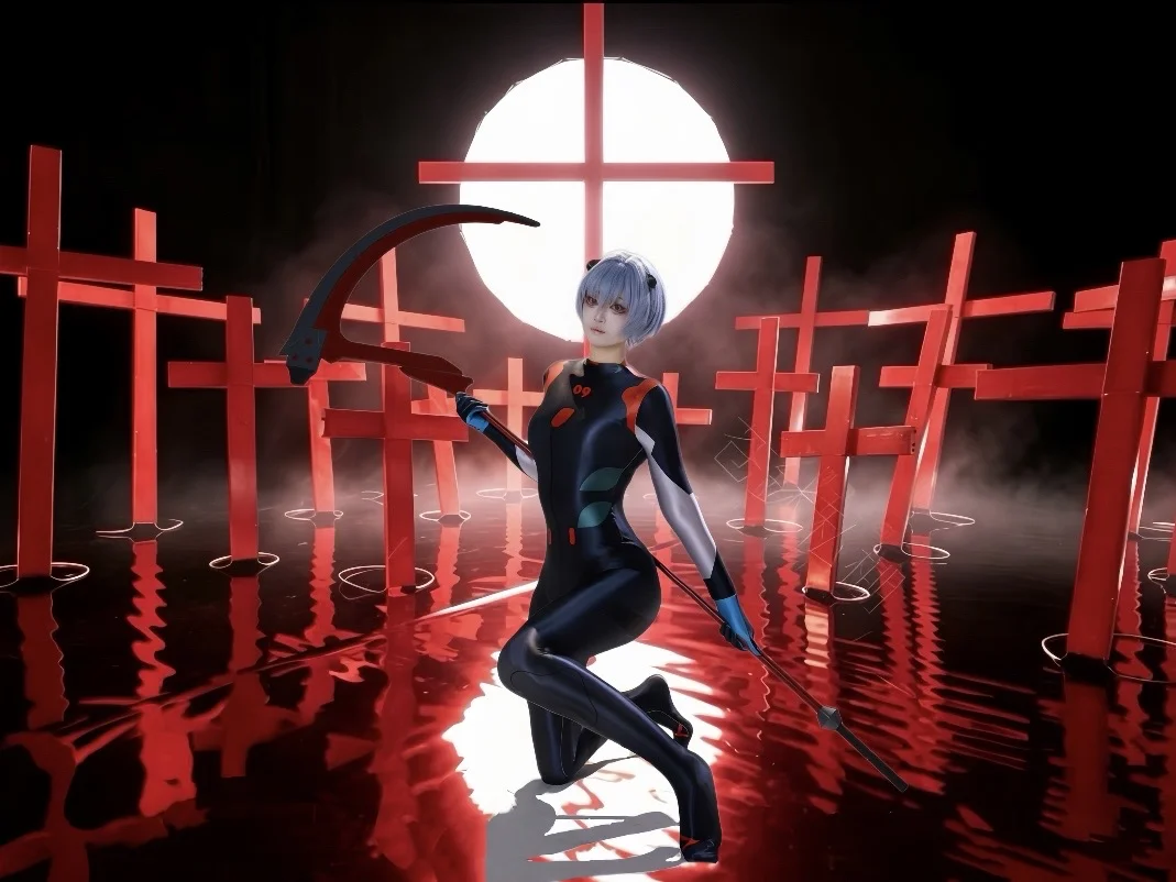 【绫波丽cos】新世纪福音战士黑丽战斗服正片 - 第 1 张