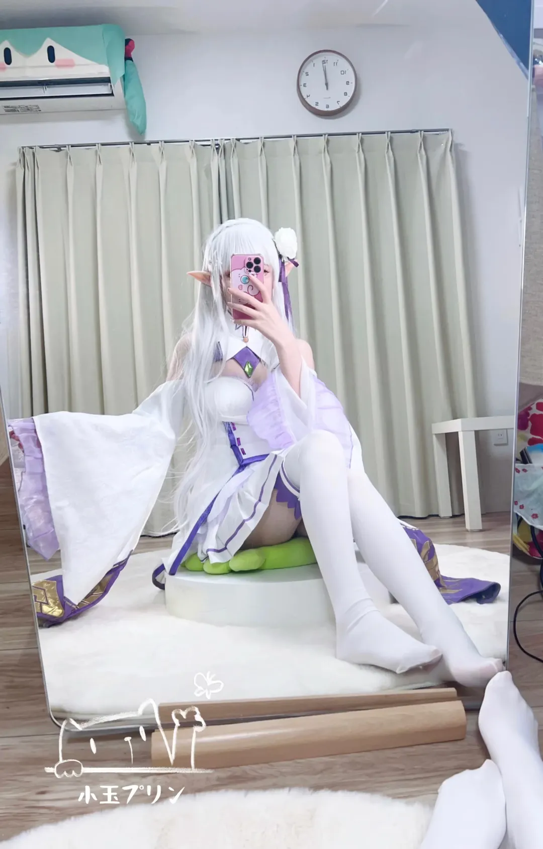 【爱蜜莉雅cos】从零开始的异世界生活，精灵少女的镜面日常 - 第 1 张