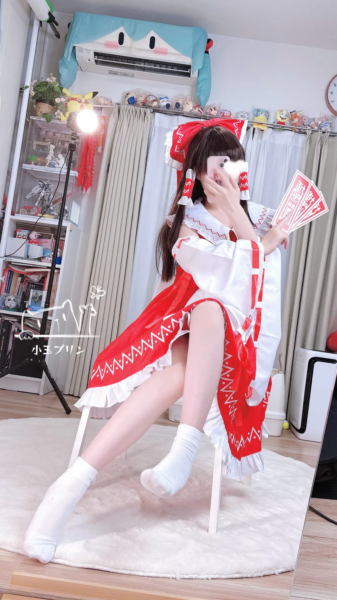 【博麗靈夢cos】新人入坑車萬的第一套紅白巫女服 - 第 1 張