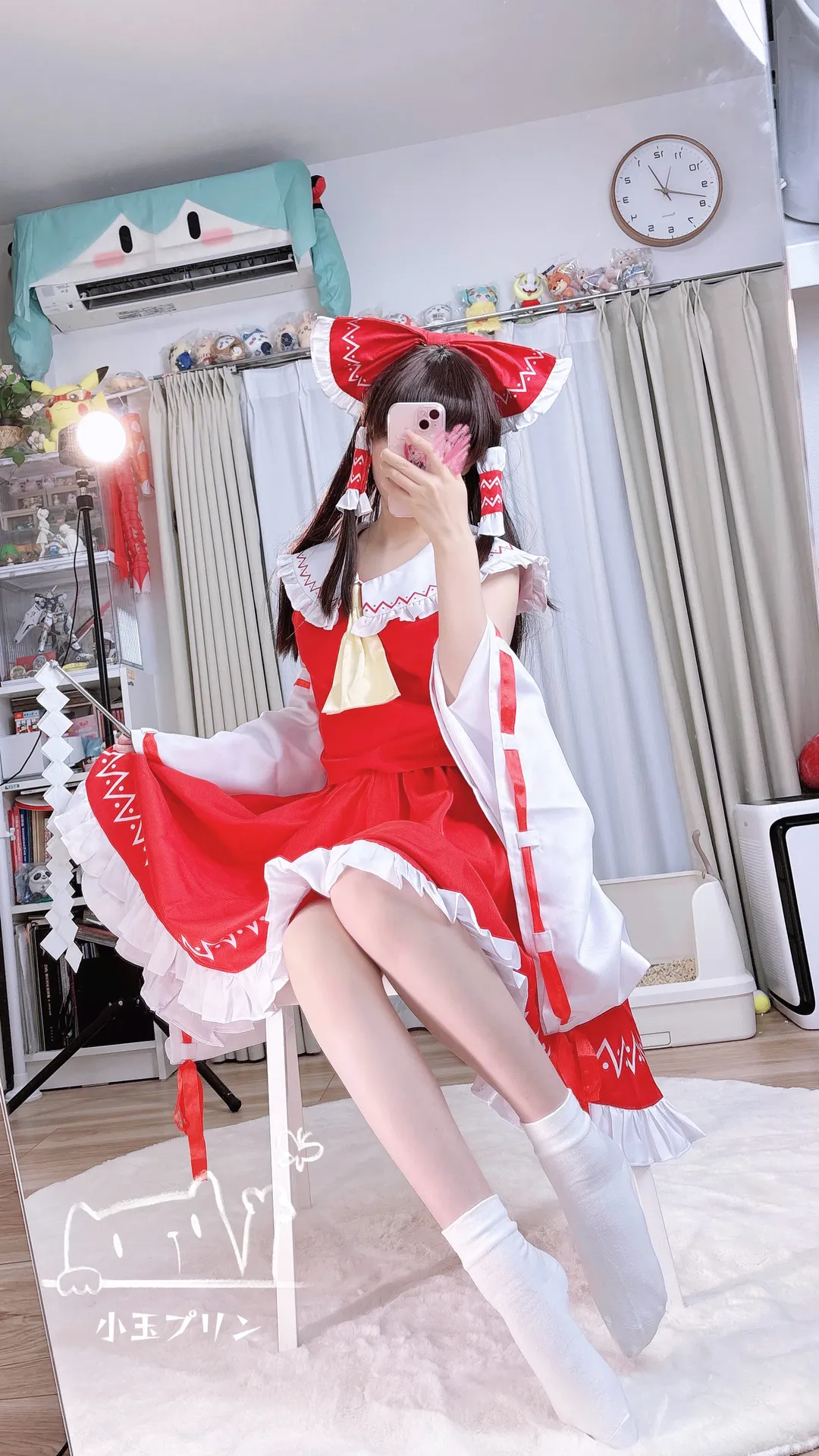 【博麗靈夢cos】新人入坑車萬的第一套紅白巫女服 - 第 3 張