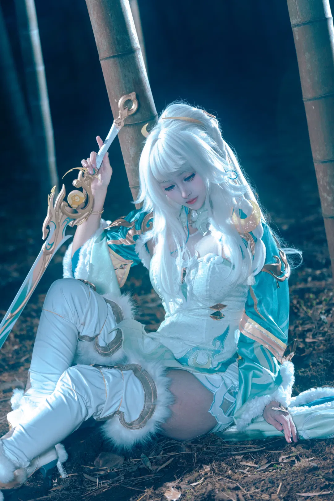 【兹白cos】原神竹林里的清冷仙人 - 第 2 张