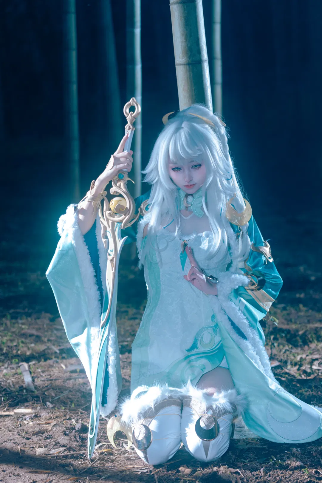 【兹白cos】原神竹林里的清冷仙人 - 第 3 张