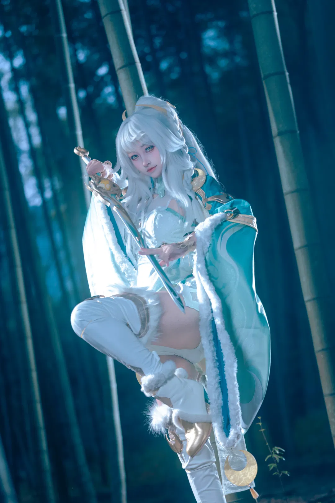 【兹白cos】原神竹林里的清冷仙人 - 第 4 张
