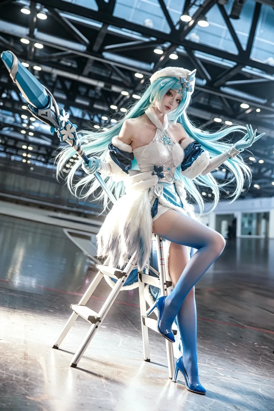 【王昭君cos】王者榮耀裡的冰雪女王，寒流無處不在 - 第 1 張