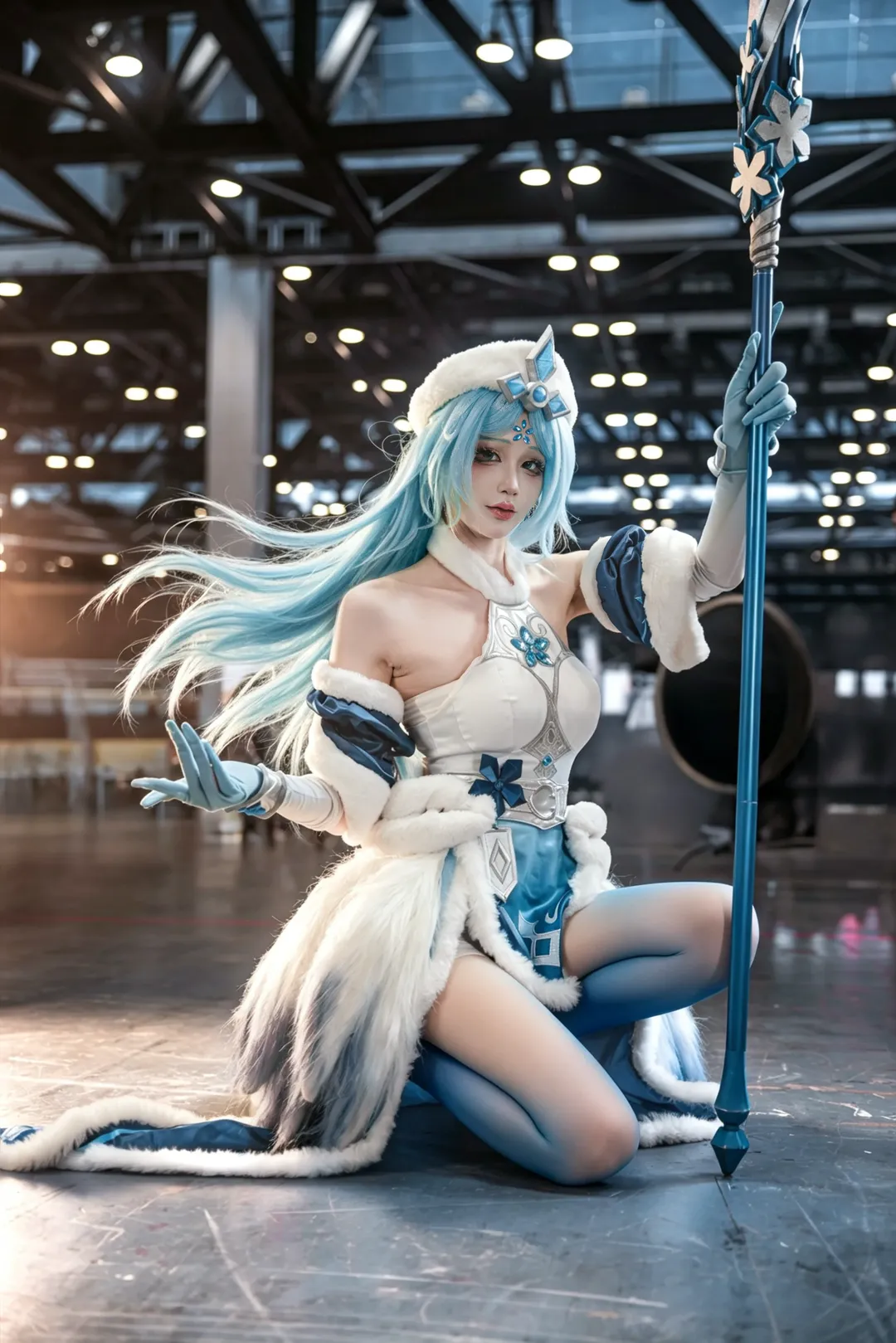 【王昭君cos】王者榮耀裡的冰雪女王，寒流無處不在 - 第 3 張