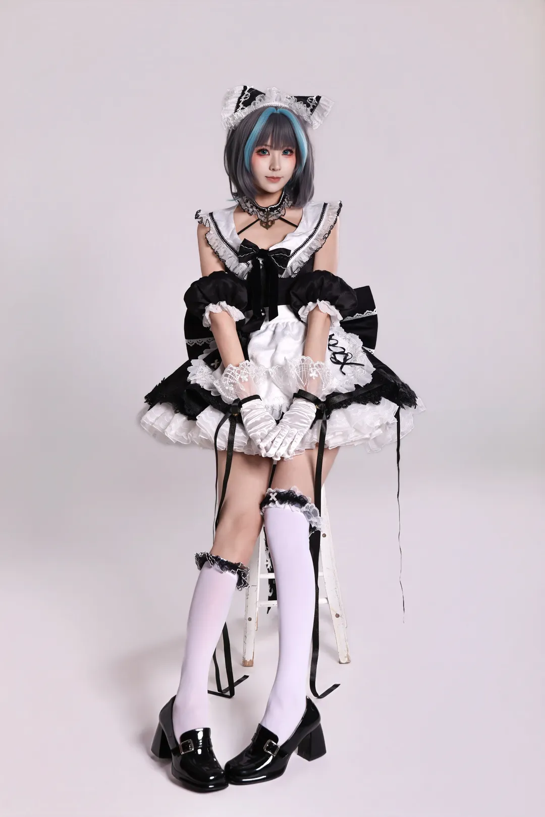 【柴郡cos】碧蓝航线女仆装的蕾姆风尝试 - 第 1 张