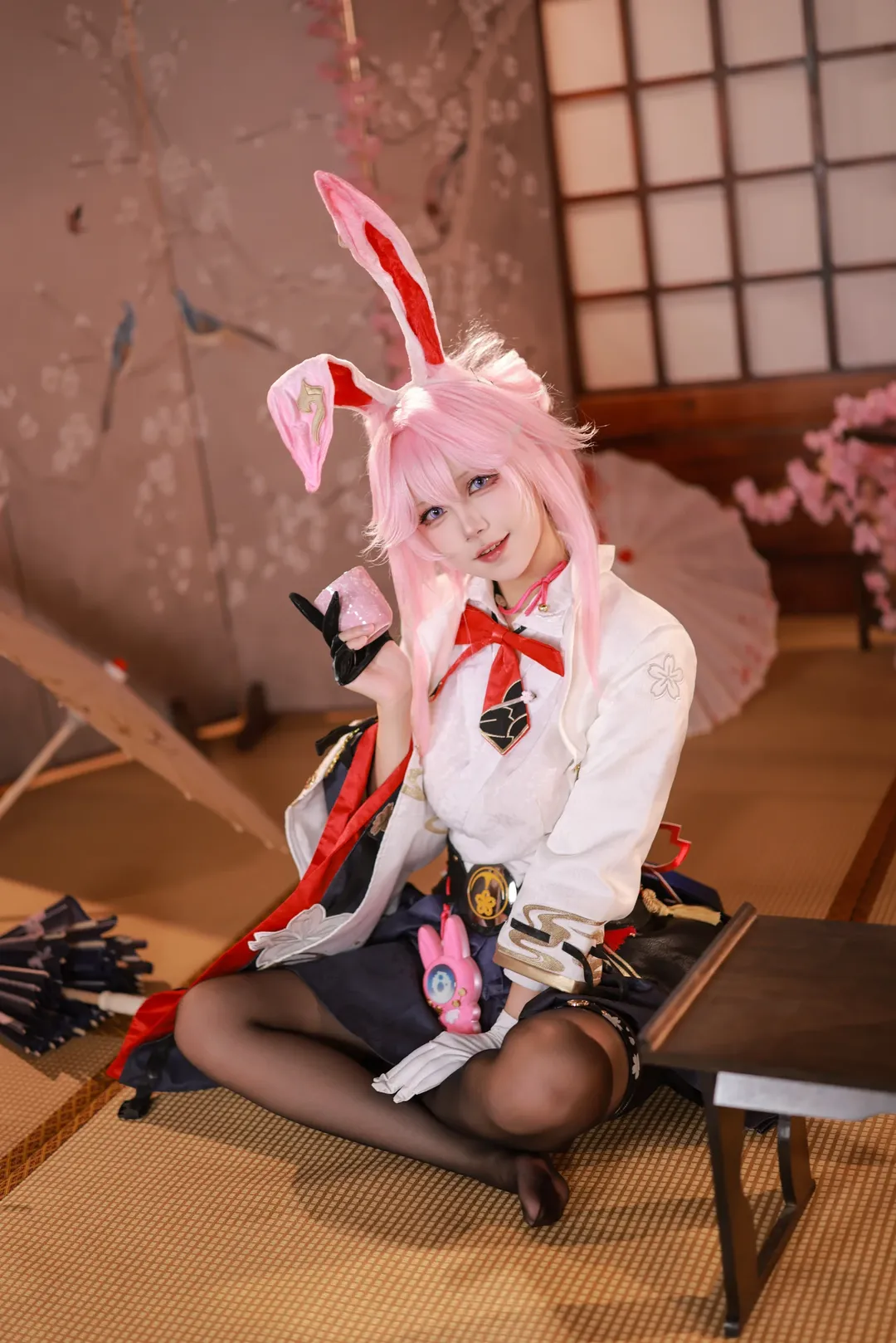 【緋英cos】崩壞星穹鐵道，和室櫻花下的兔耳少女 - 第 2 張