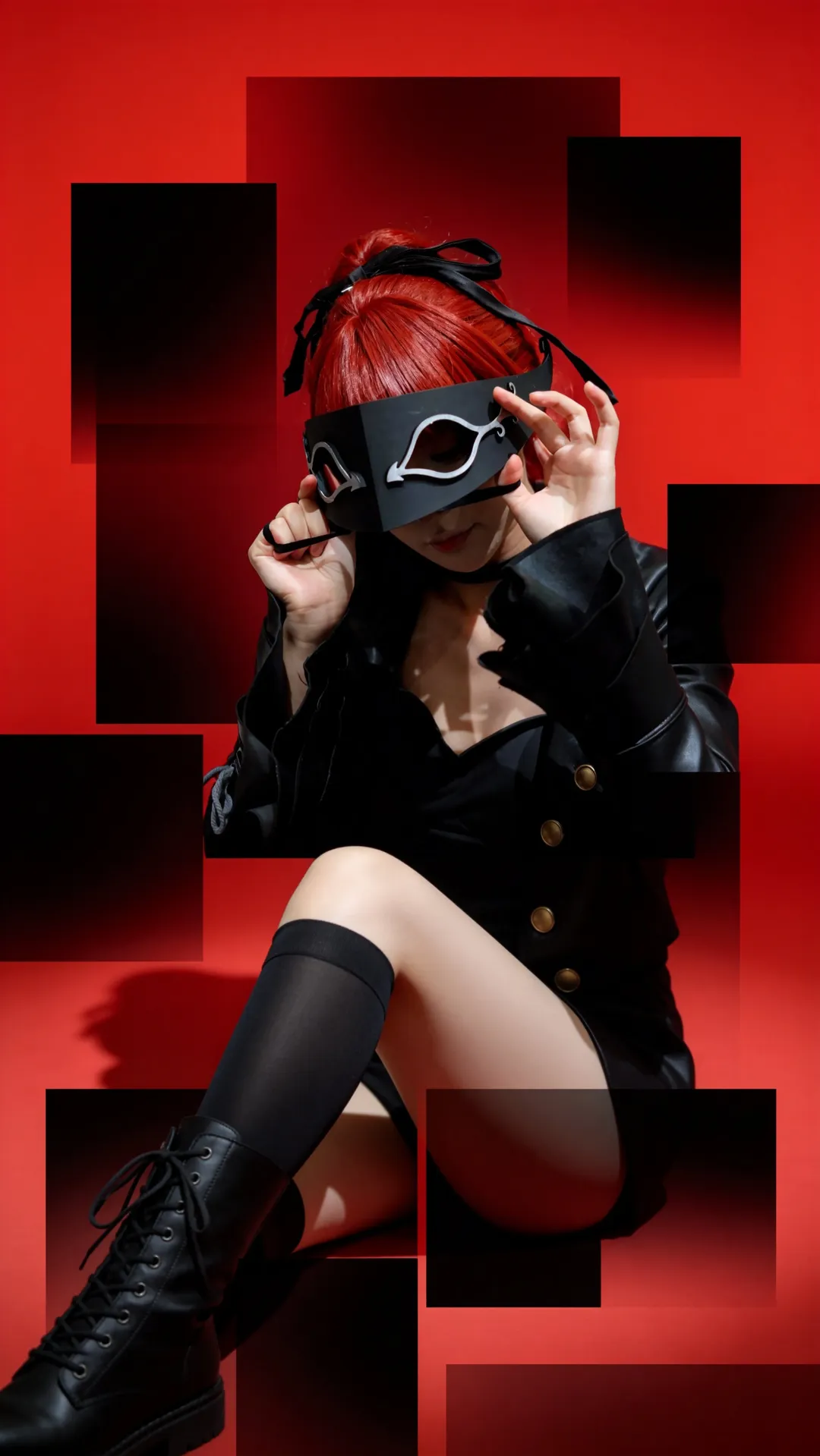 【芳澤霞cos】分享P5R的紅色系風格寫真 - 第 2 張