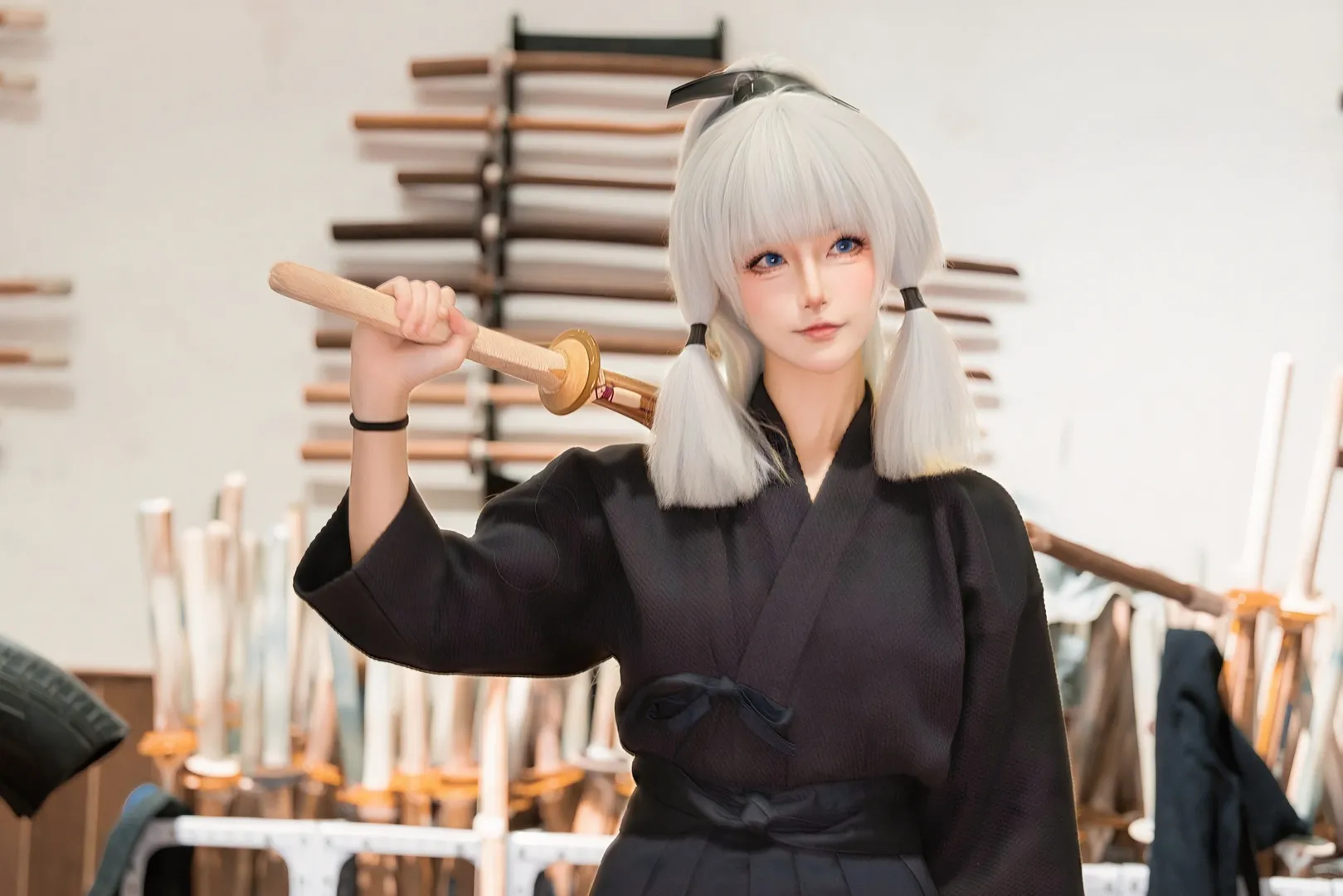 【神里绫华cos】原神白鹭公主的剑道修行 - 第 2 张