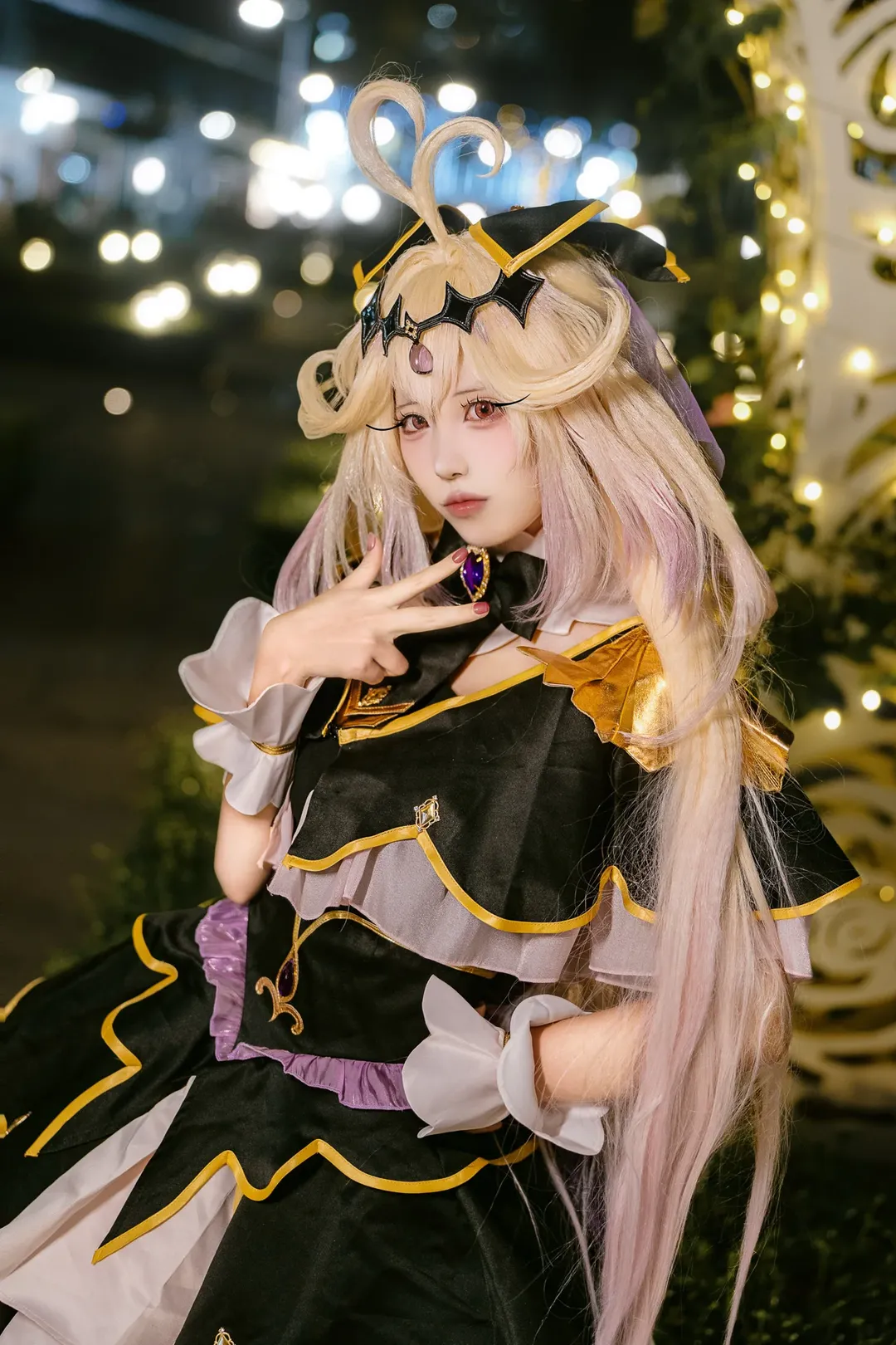 森亞露露卡cos，名偵探光之美少女夜景人像 - 第 1 張