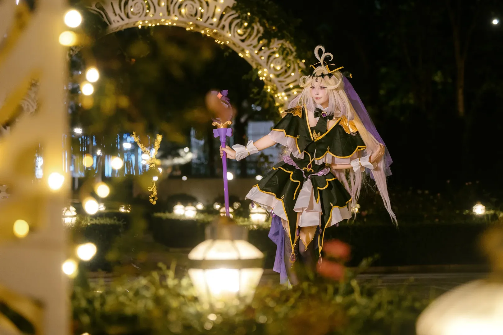 森亞露露卡cos，名偵探光之美少女夜景人像 - 第 2 張