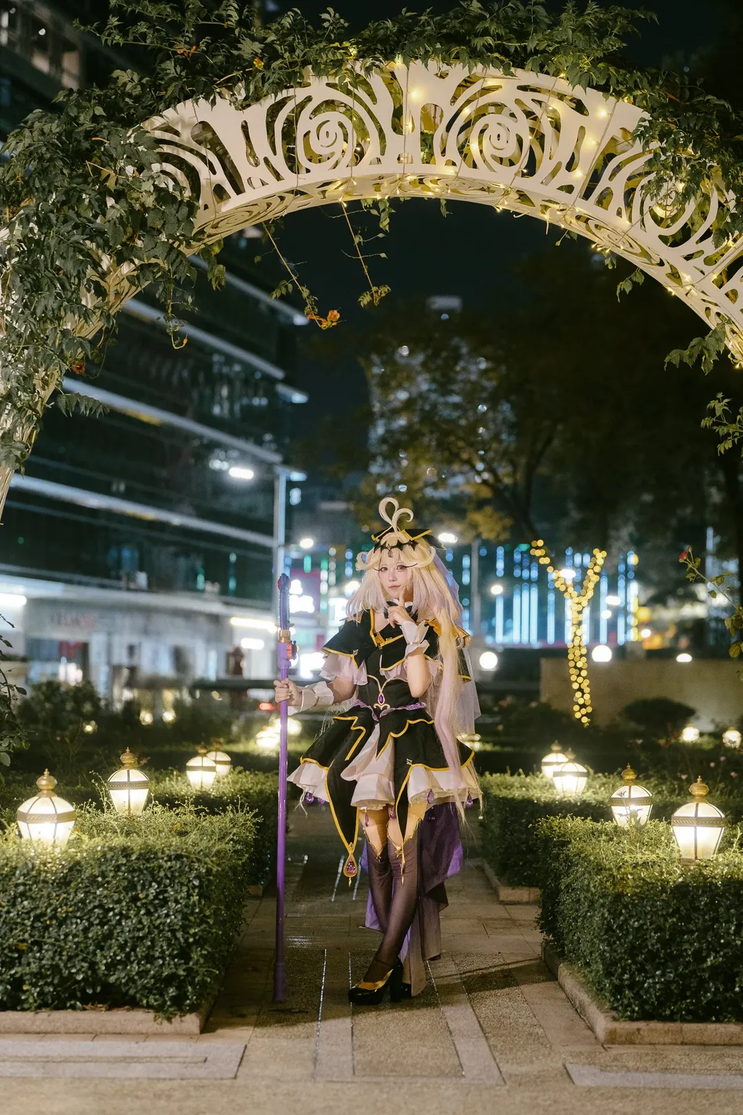 森亞露露卡cos，名偵探光之美少女夜景人像 - 第 3 張