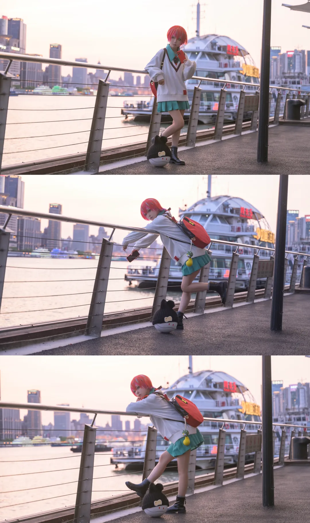 【玛秋cos】高达gquuuuuux 天手让叶的江边黄昏随拍 - 第 4 张