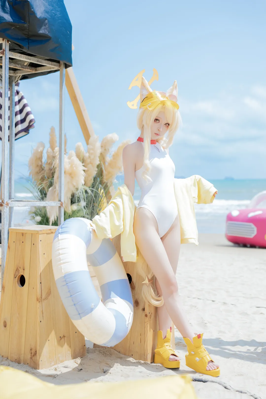 【水聖婭cos】蔚藍檔案，三亞海邊的夏日拍攝手記 - 第 1 張