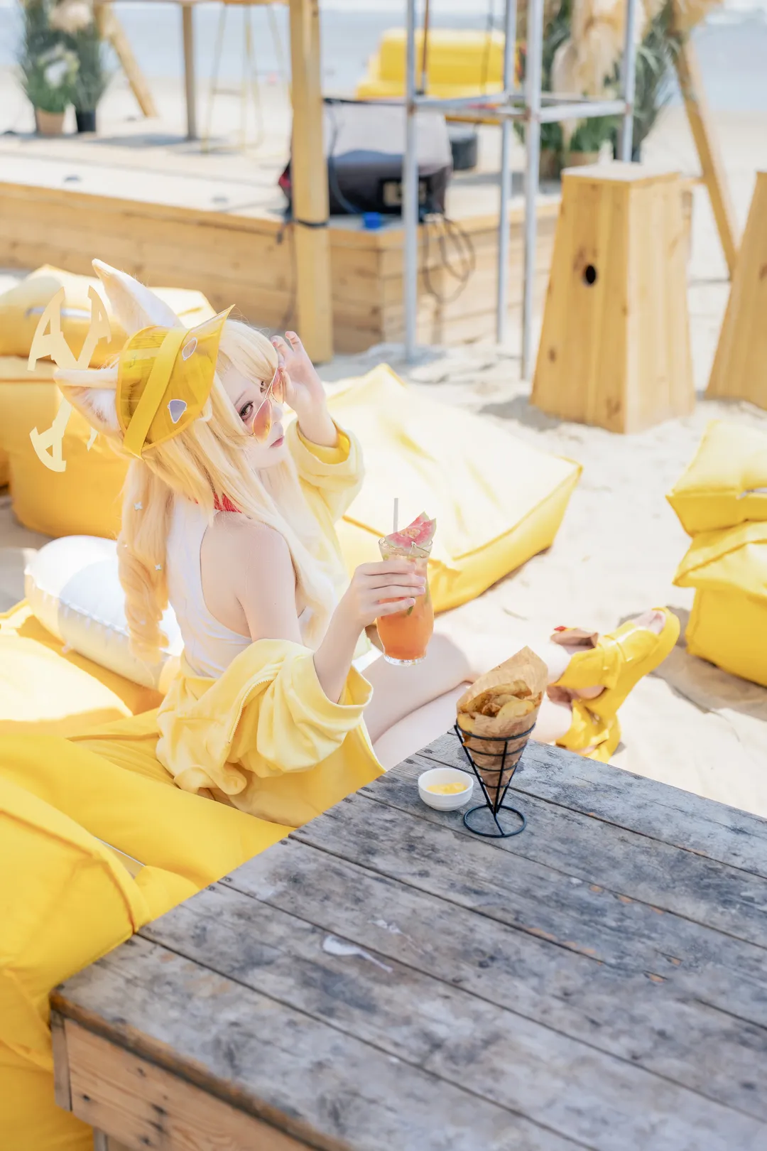 【水聖婭cos】蔚藍檔案，三亞海邊的夏日拍攝手記 - 第 3 張