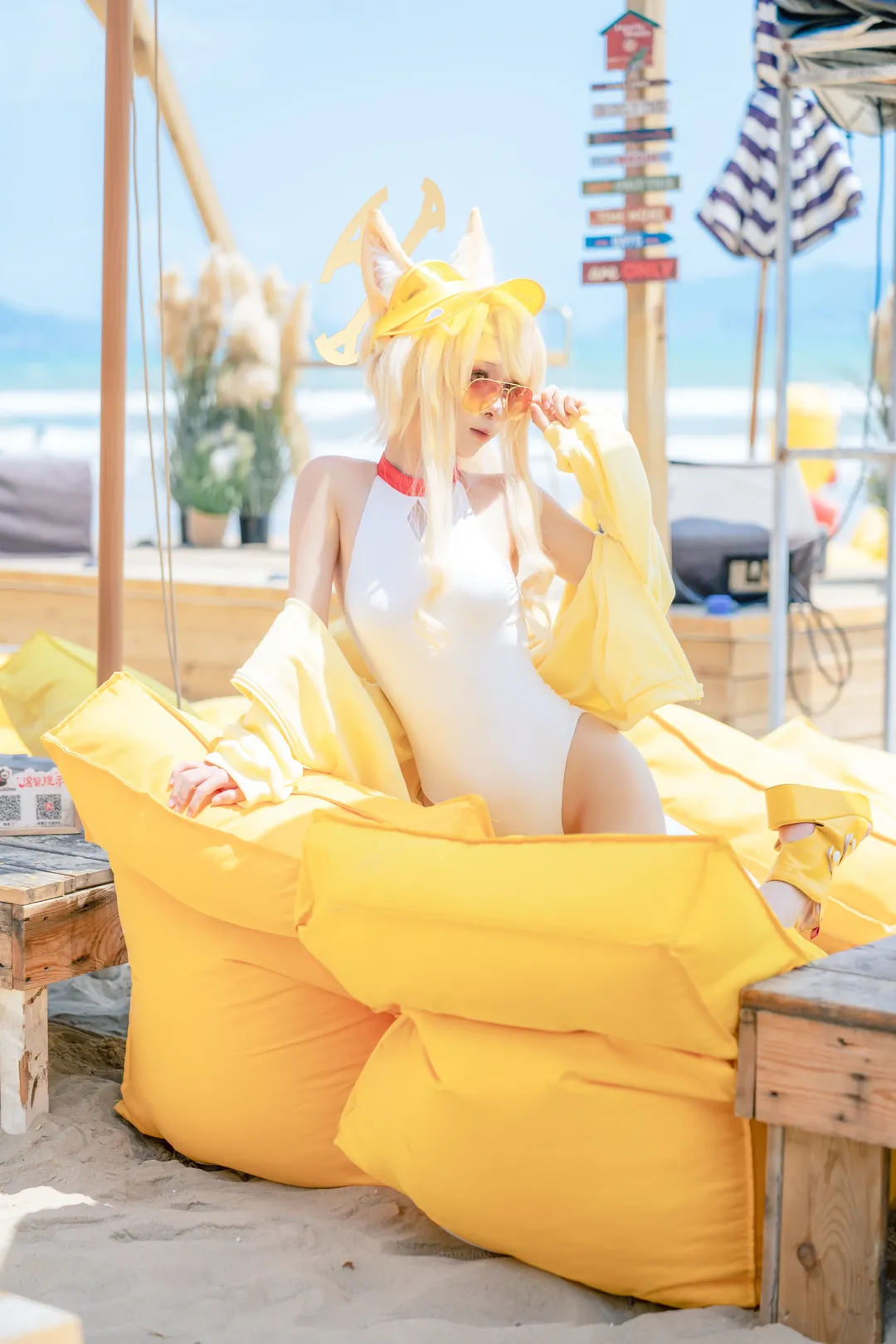 【水聖婭cos】蔚藍檔案，三亞海邊的夏日拍攝手記 - 第 4 張