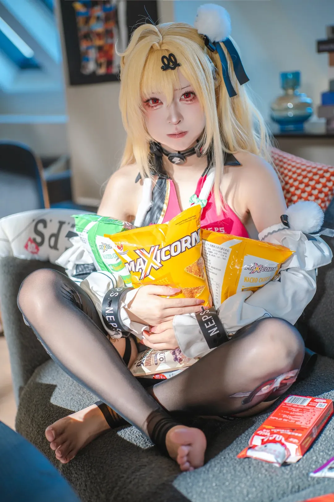 【希希芙cos】在麦片兄妹家实现零食自由，主打一个吃 - 第 2 张