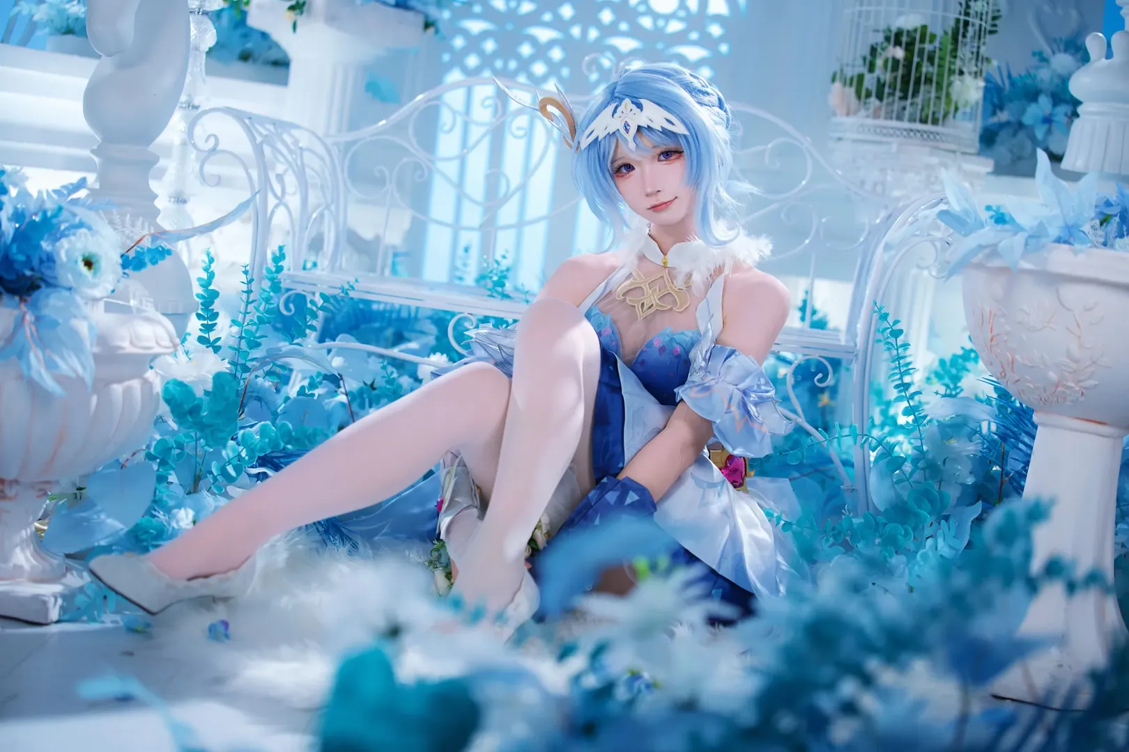 【奥黛塔cos】原神蓝白洋装拍摄记录 - 第 7 张