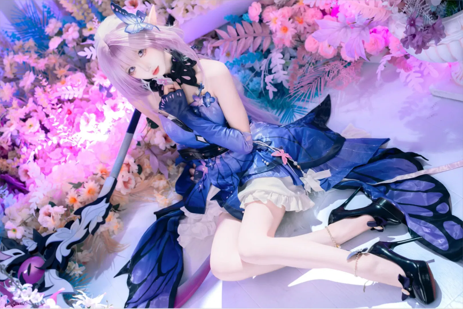 【遐蝶cos】崩坏星穹铁道里的梦幻花海摄影 - 第 1 张