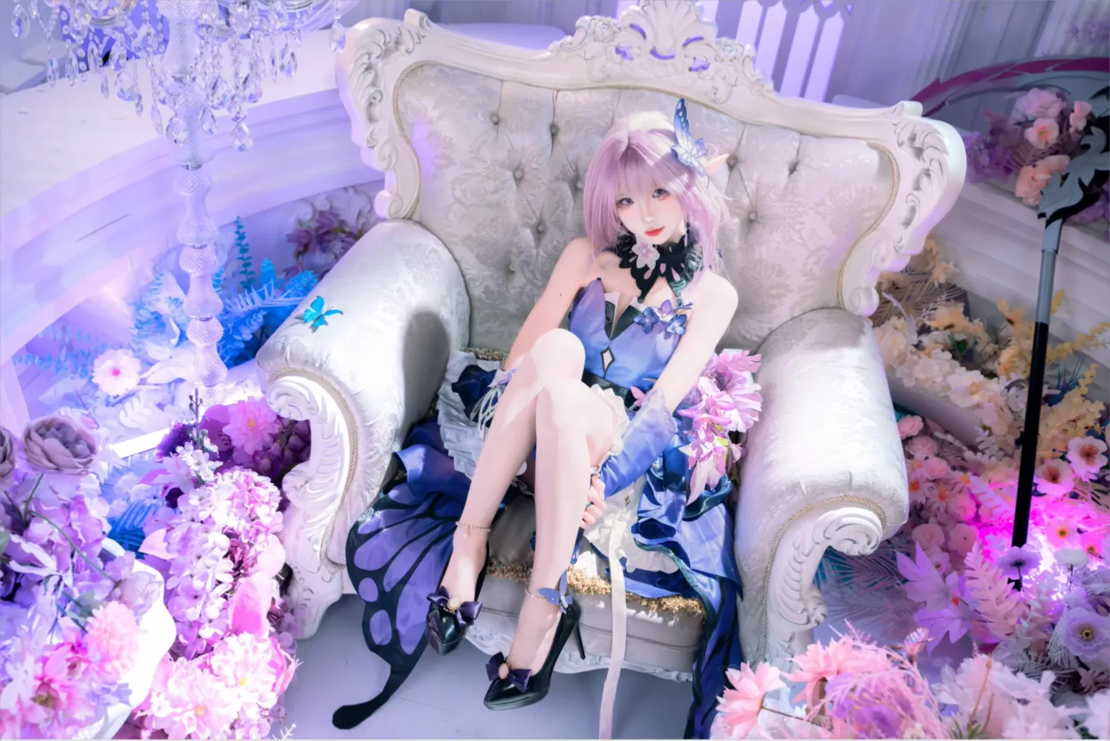 【遐蝶cos】崩坏星穹铁道里的梦幻花海摄影 - 第 5 张