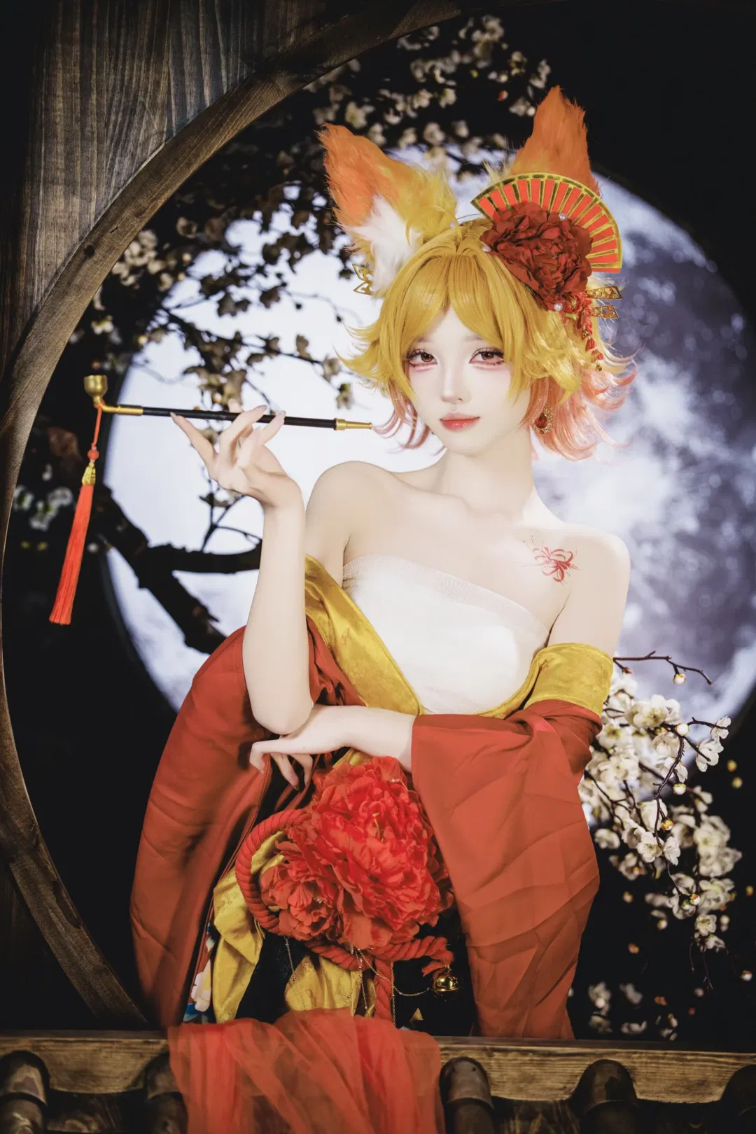 【妲己cos】王者榮耀緋夜花魁的一顰一笑 - 第 4 張