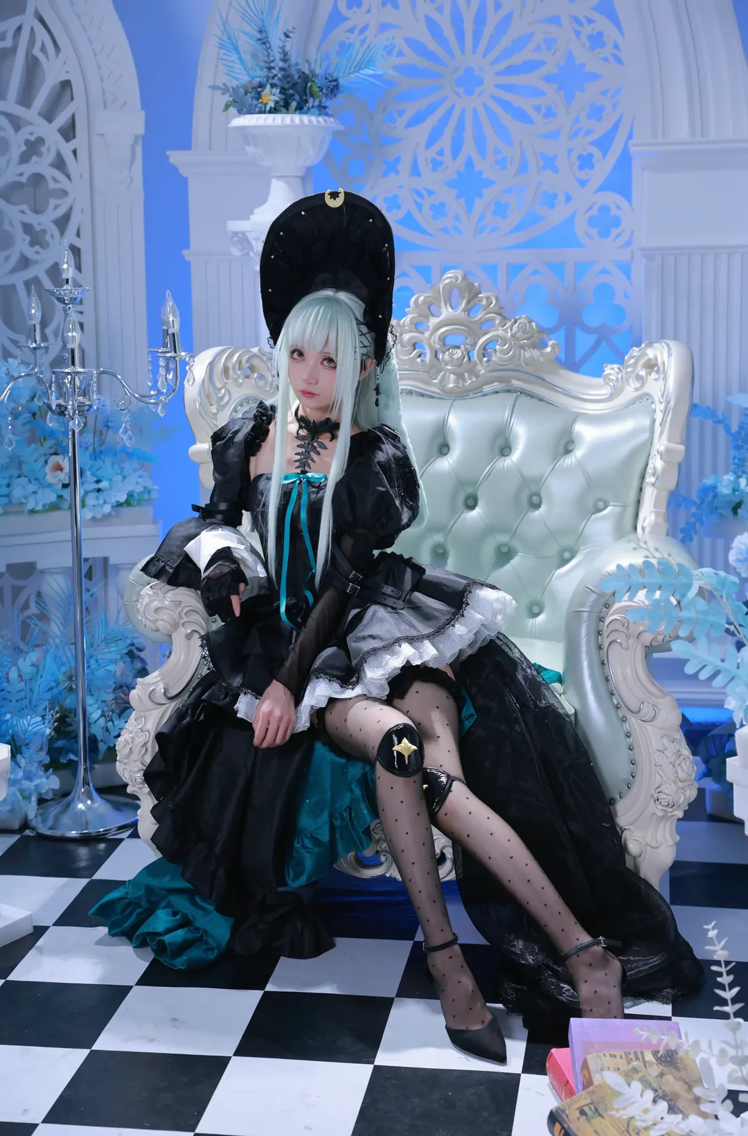 【若葉睦cos】明日方舟聯動Ave Mujica的暗黑哥特風造型 - 第 1 張