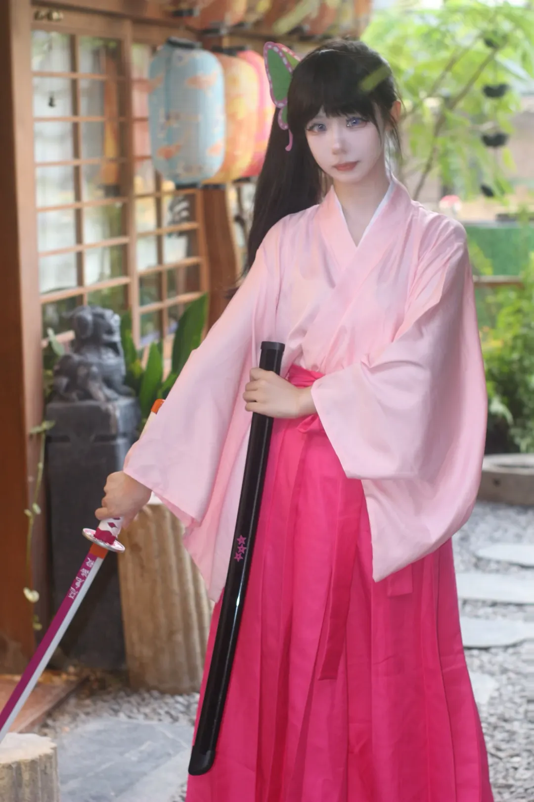 【香奈乎cos】花之呼吸与粉色和服 - 第 1 张