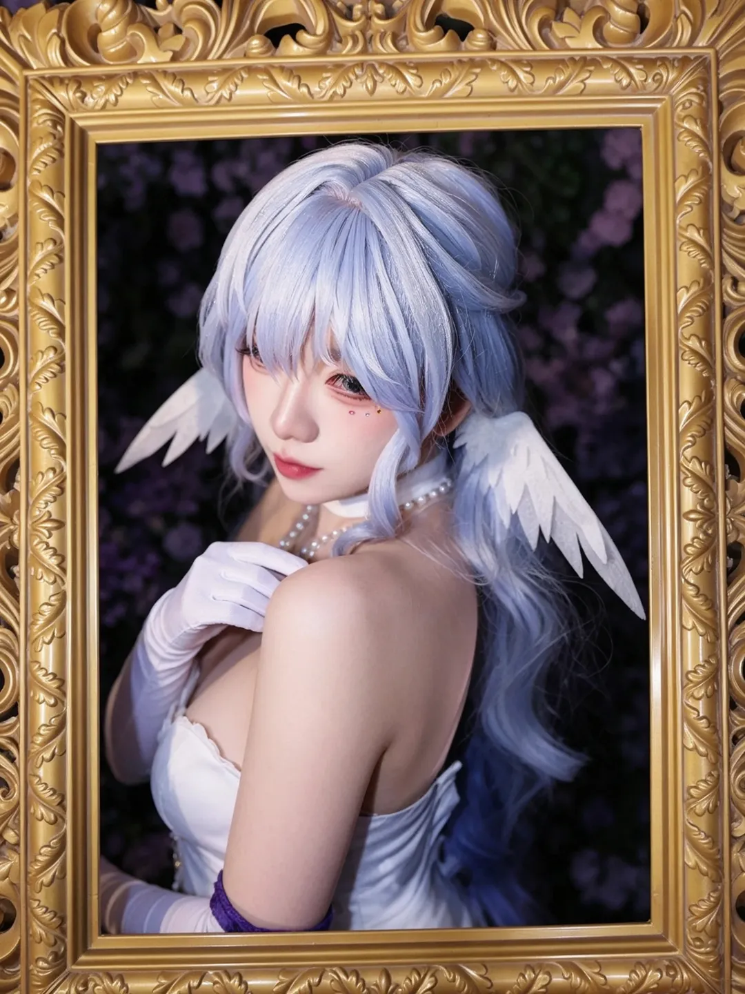 【知更鳥cos】崩壞星穹鐵道白色羽毛翅膀正片分享 - 第 1 張