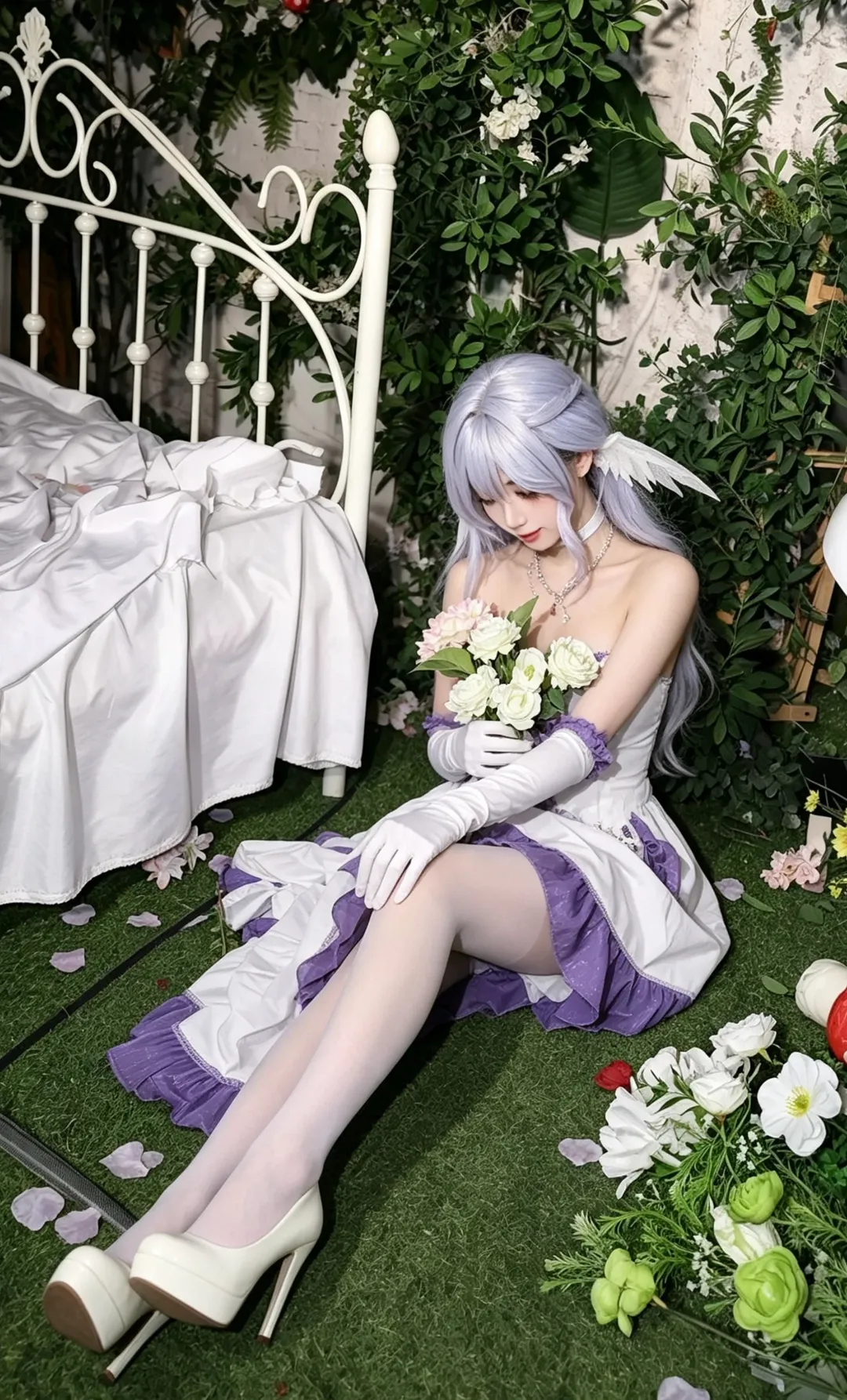 【知更鳥cos】南京實景花園白紫裙約拍記錄 - 第 1 張
