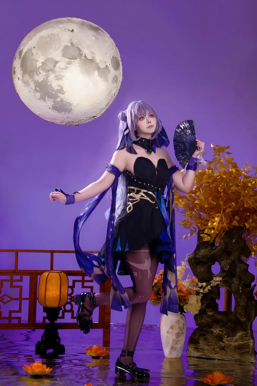 【刻晴cos】中秋月下的霓裾蹁跹 - 第 6 张