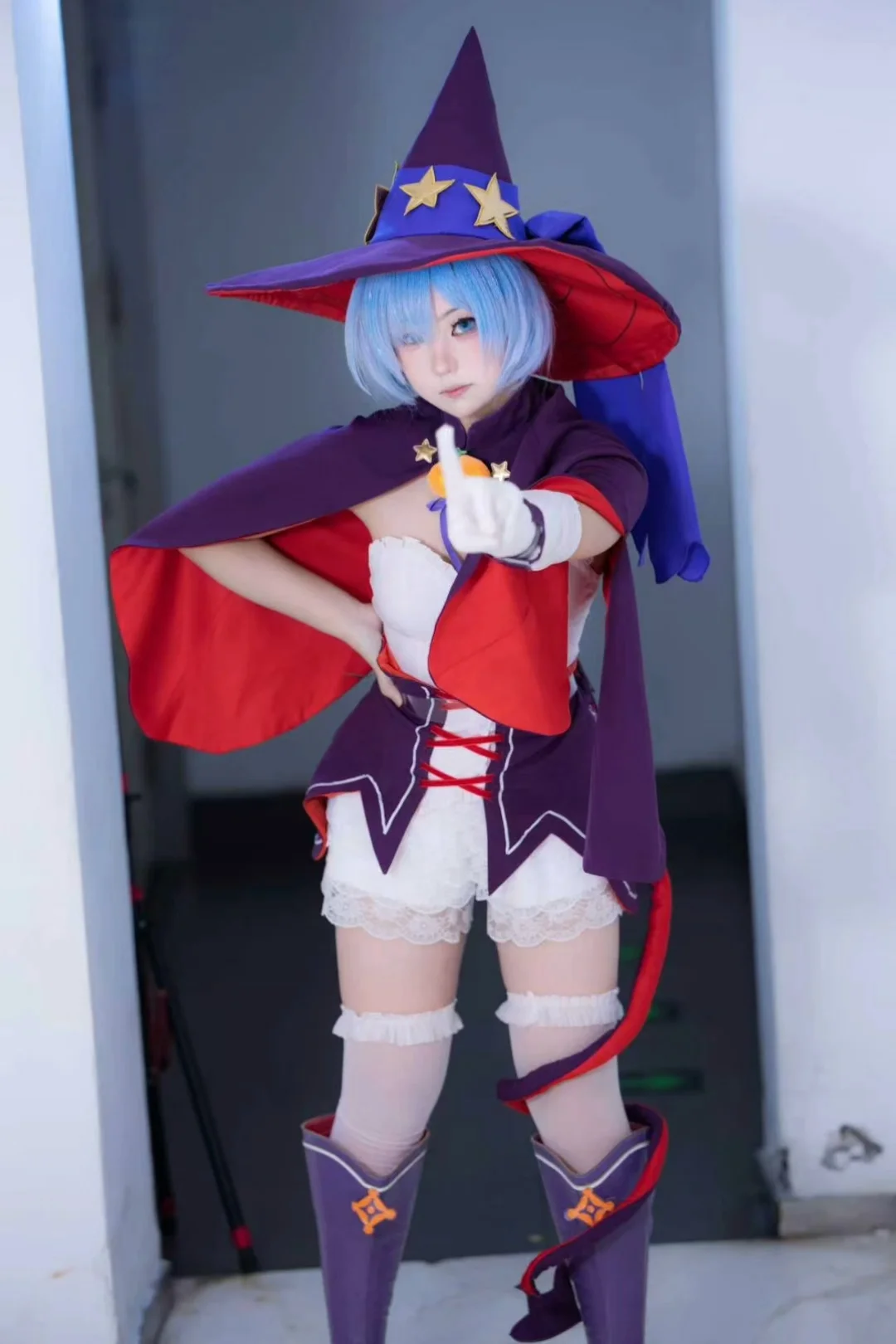 【蕾姆cos】从零开始的异世界生活 万圣节魔法装扮 - 第 5 张