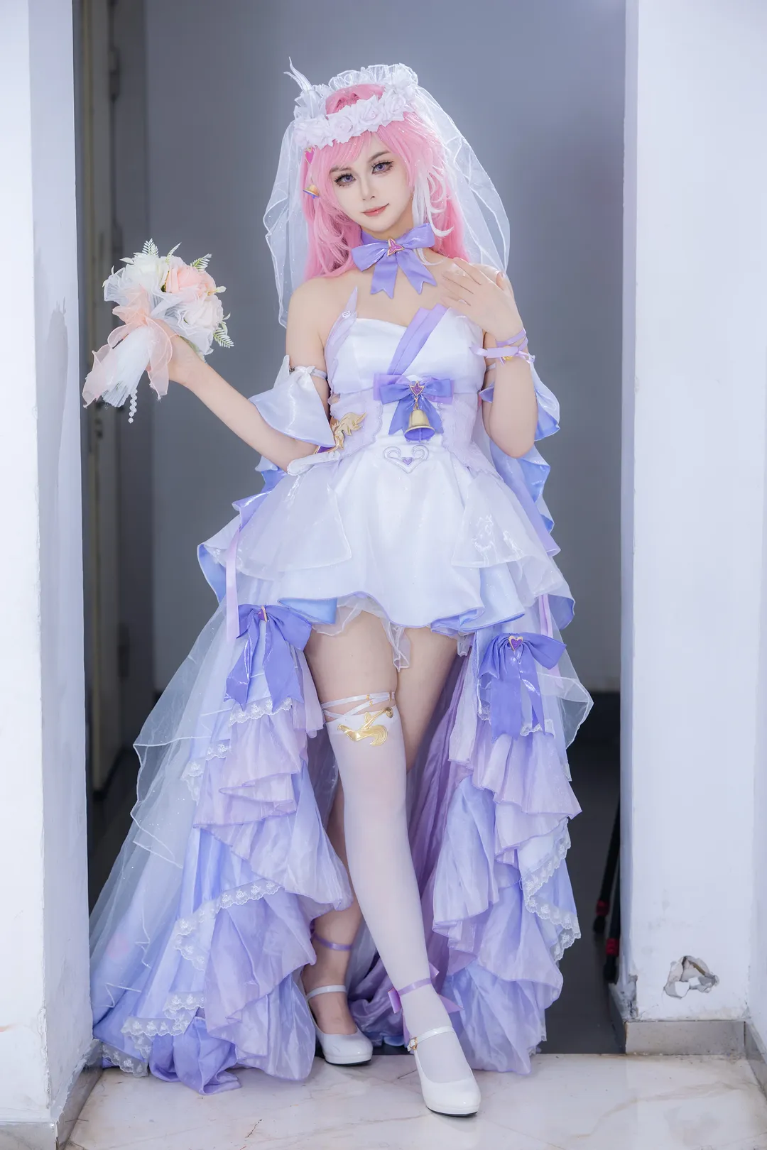 爱莉希雅cos 崩坏三 静安大悦城的浪漫婚纱记录 - 第 3 张