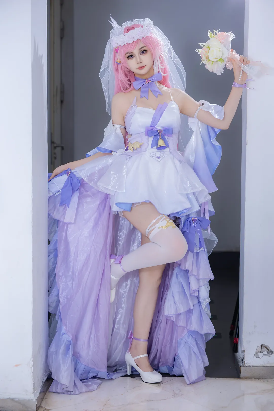 爱莉希雅cos 崩坏三 静安大悦城的浪漫婚纱记录 - 第 7 张